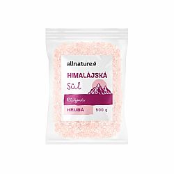 Allnature Himalájska Soľ ružová hrubá 500 g