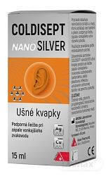 Coldisept nanoSilver ušné kvapky 15ml