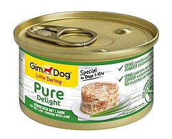 Gimdog Pure Delight kuřecí s jehněčím 85 g