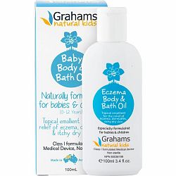 Grahams Natural Baby Body&Bath Oil 100 ml