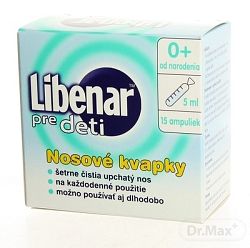 Libenar pre deti nosné kvapky 15 x 5 ml