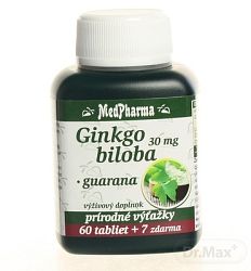 MedPharma Ginkgo biloba + Guarana 67 tabliet