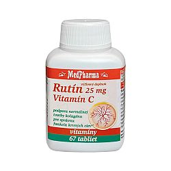 MedPharma Rutin 25 mg + Vitamín C 67 kapsúl