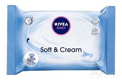 Nivea Baby Soft Care utierky 63 ks