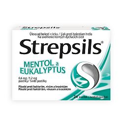 Strepsils Mentol a Eukalyptus pas.ord.24