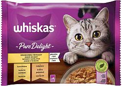 Whiskas Pure Delight drůbeží v želé 4 x 85 g