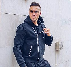 GymBeam Mikina Flexin Black black S