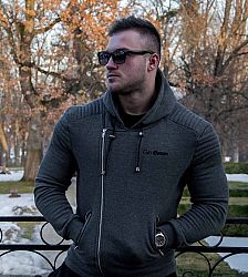 GymBeam Mikina Flexin Grey grey S