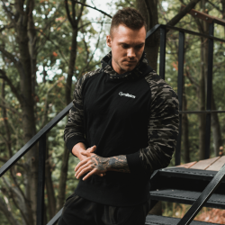 GymBeam Mikina Hoodie Camo Green camo XXL