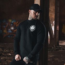 GymBeam Mikina The best version Black black M