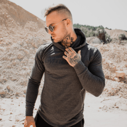 GymBeam Mikina Urban Grey grey M