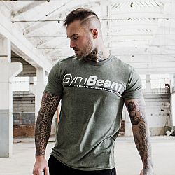 GymBeam Tričko Body and Mind Heather Green L
