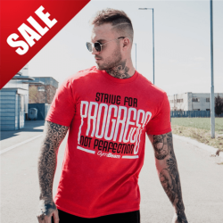 GymBeam Tričko Progress Red S