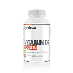GymBeam Vitamín D3 1000 IU 60 kaps