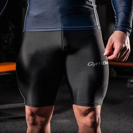 GymBeam Kompresné šortky Black black XL/XXL