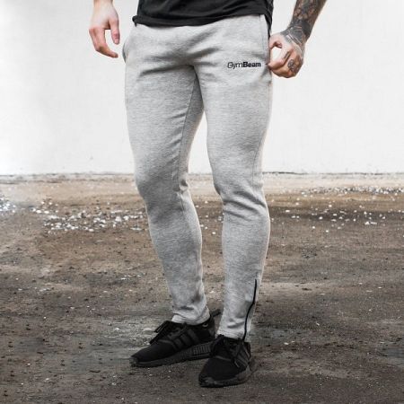 GymBeam Tepláky Fitted Pant grey grey XXL
