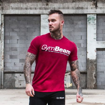 GymBeam Tričko Body and Mind Cardinal Red M