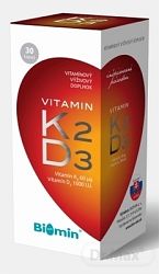 Biomin Vitamin K2+Vitamin D3 1000 I.U. 30 kapsúl