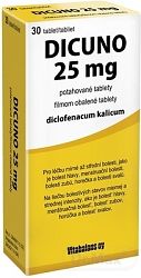 Dicuno 25 mg filmom obalené tablety tbl.flm.30 x 25 mg