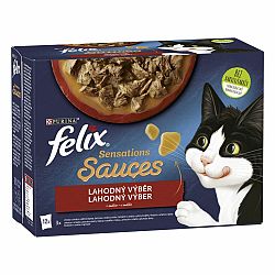 Felix Sensations Sauces hovädzie, jahňacie, morka, kačica v lahodnej omáčke 12 x 85 g