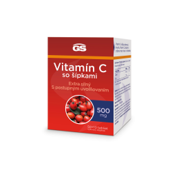 GS Vitamín C500 so šípkami, 50+10 tabliet