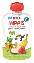 HiPP Bio 100% ovocia Jablko-Banán-Jahoda 100 g