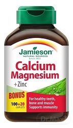Jamieson Calcium Magnesium so Zinkom 120 tabliet