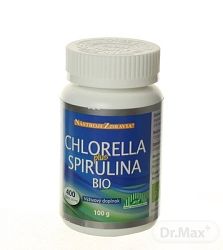 Nástoje zdraví Chlorella Plus Spirulina Bio 400 tabliet