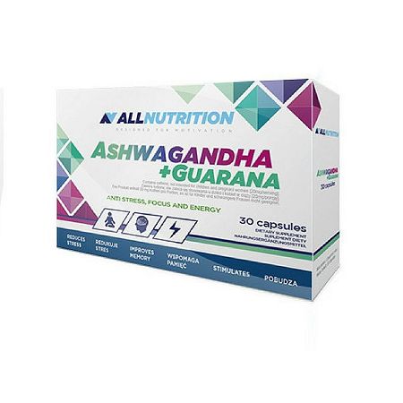 All Nutrition Ashwagandha + Guarana 30 kaps