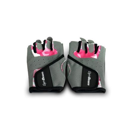 GymBeam Fitness Dámske rukavice Camo Pink pink S