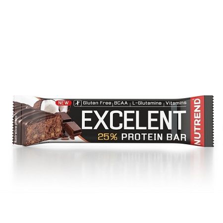 Proteínová tyčinka Excelent 85 g - Nutrend chocolate nuts
